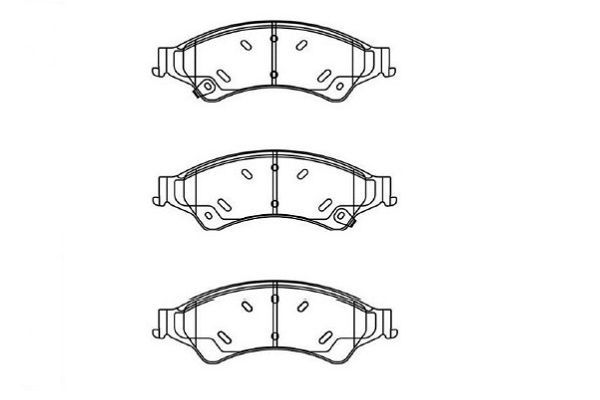KAVO PARTS Комплект тормозных колодок, дисковый тормоз BP-4583